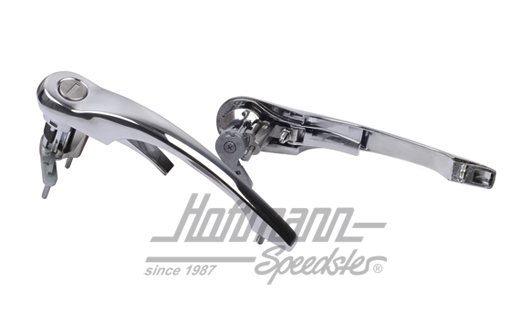 Poignées de porte, serrures identiques, 911, 69-76, chromées                                        