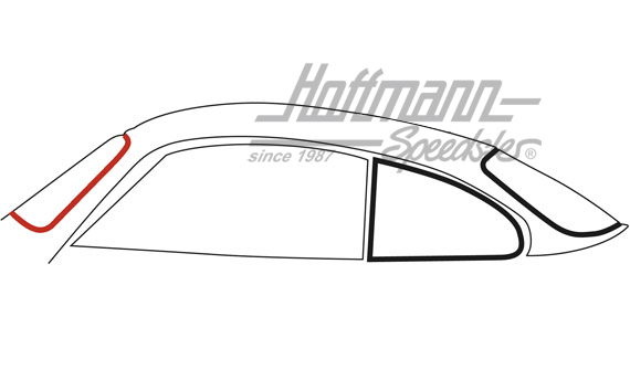 Joint de pare-brise sans rainure, 8.55-7.74 | 143 845 121 CL | 060-0205