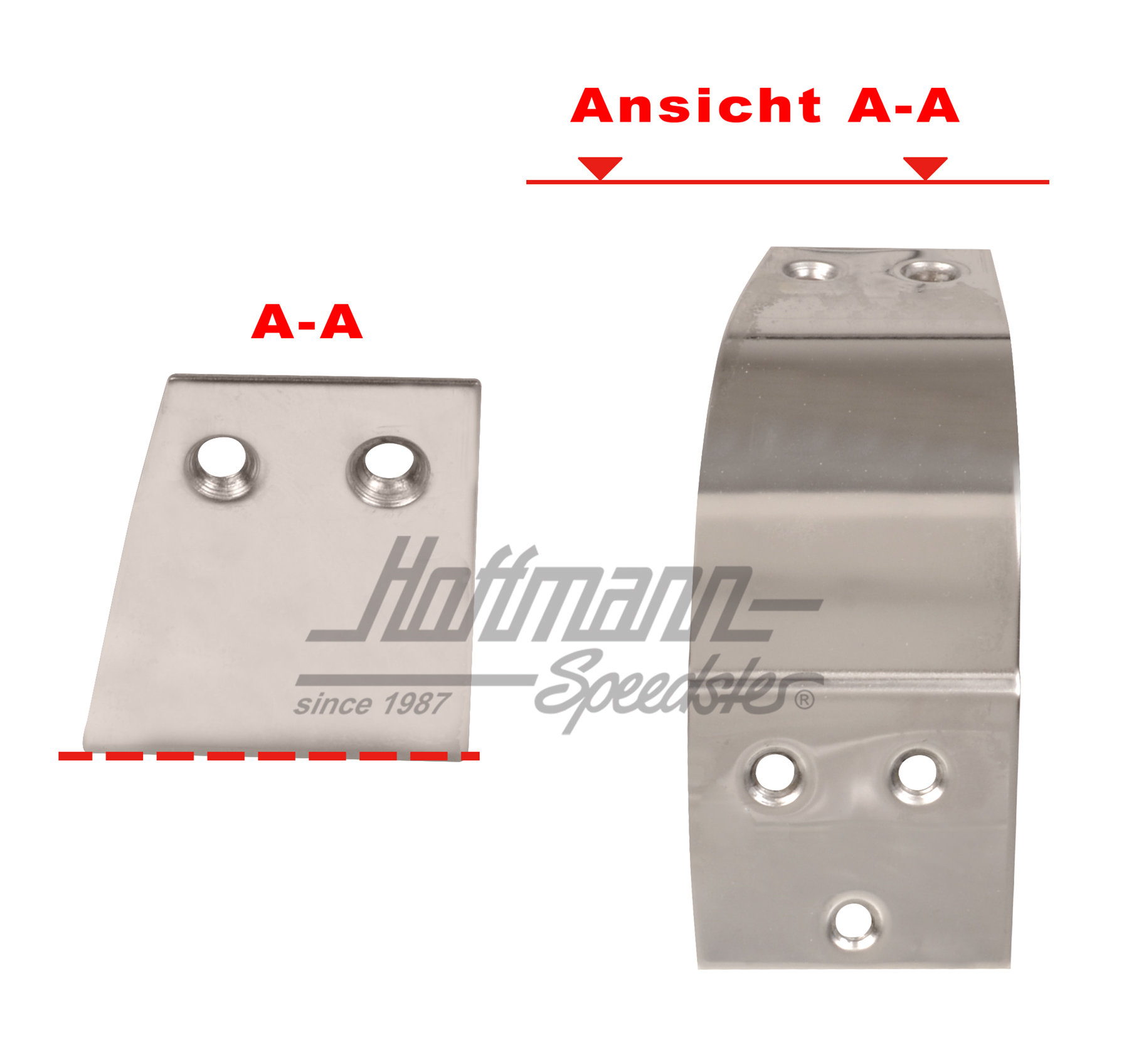 Cache, colonne-B, Cabriolet, 58-74, gauche                                                          