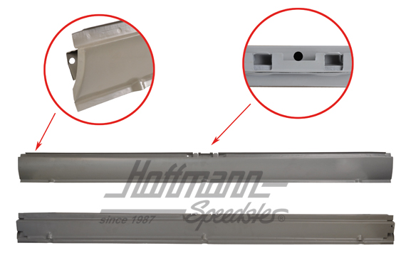 Tôle de bas de marche, porte à charnière, complet, 50-63 | 211 809 581 | 095-0560-04