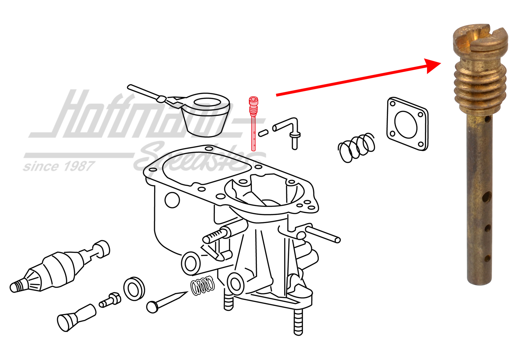 Gicleur de compensation, 125, 30 PICT-1/2 | 113 129 435 F | 020-1316-48