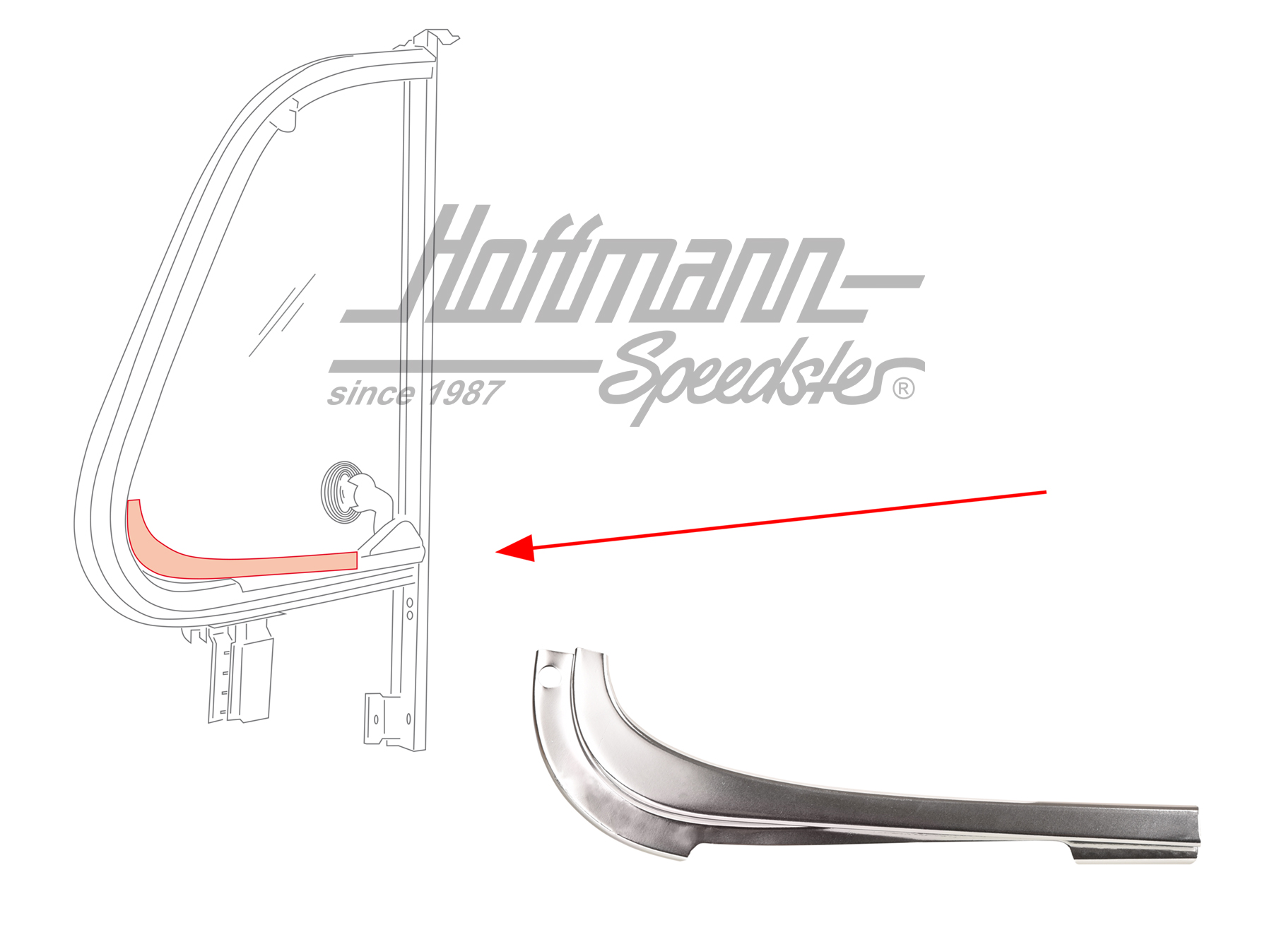 Cache, déflecteur, 8.67-, gauche | 113 837 621 B | 020-5194-51