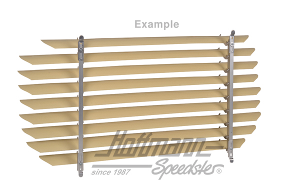 Jalousie de lunette arrière, alu, beige, 57-64                                                      