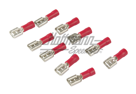 Contacts femelle plat, 0.5-1.0 mm, rouge, 6.3mm | 50 252 510 | 020-0830