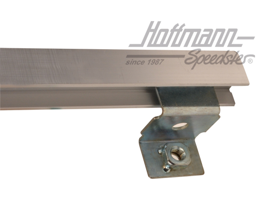 Glissière, vitre de porte/déflecteur, gauche, argentine noire                                       