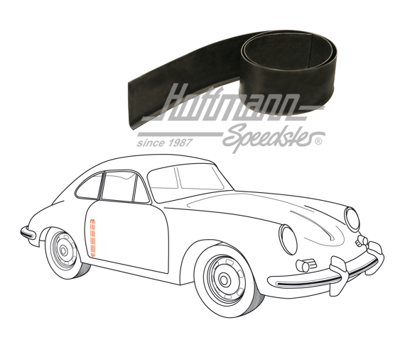 Joint de porte, arrière, intérieur, 356 A/B/C                                                       