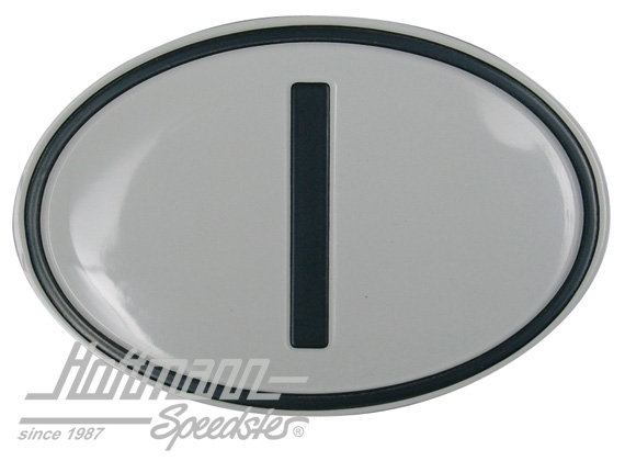 Plaque de nationalité "I", alu |  | 020-2402
