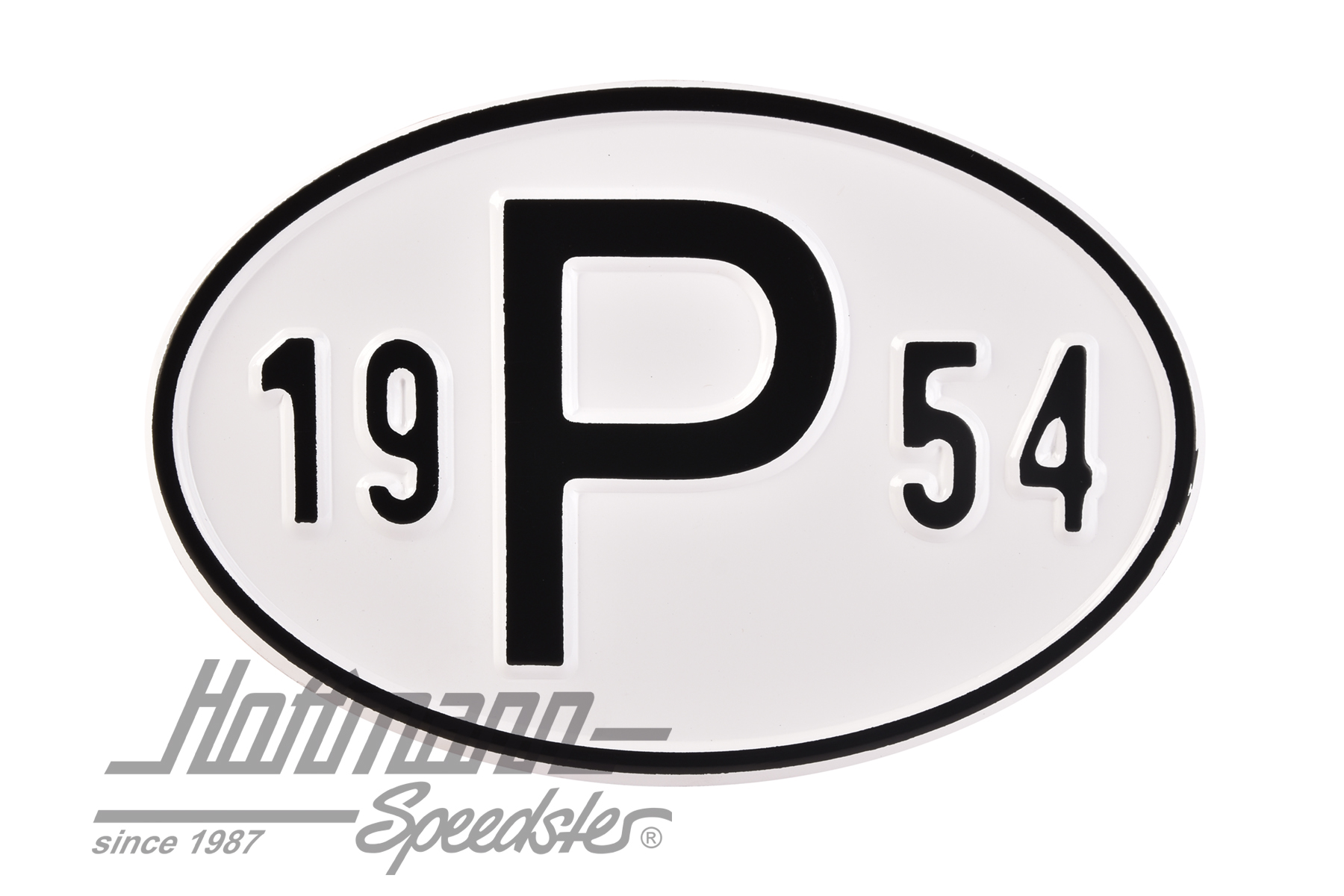 Plaque de nationalité "P", alu, avec année "1954" |  | 020-2405-54