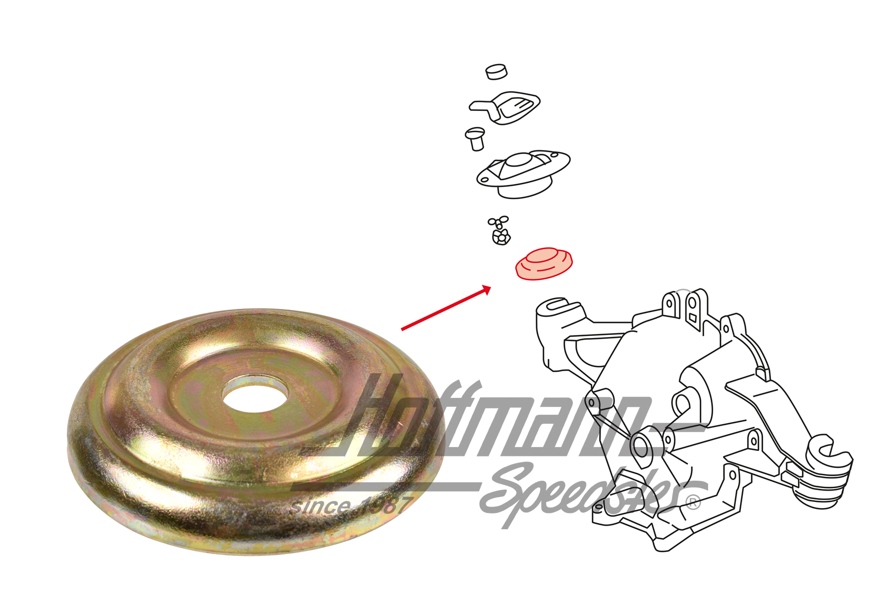 Rondelle, en bas, palier de boîte de vitesses, 914                                                  