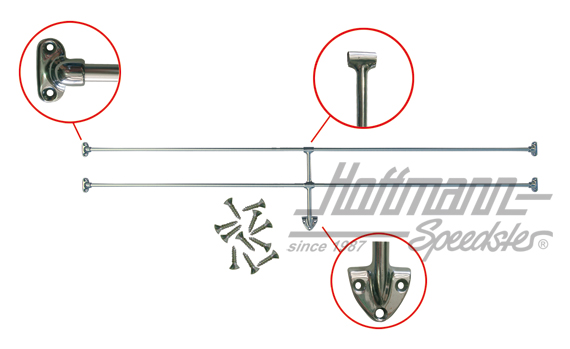 Jail Bars, lunette arrière, Bus T1/T2, 63-79 | 241 898 400 | 097-8520