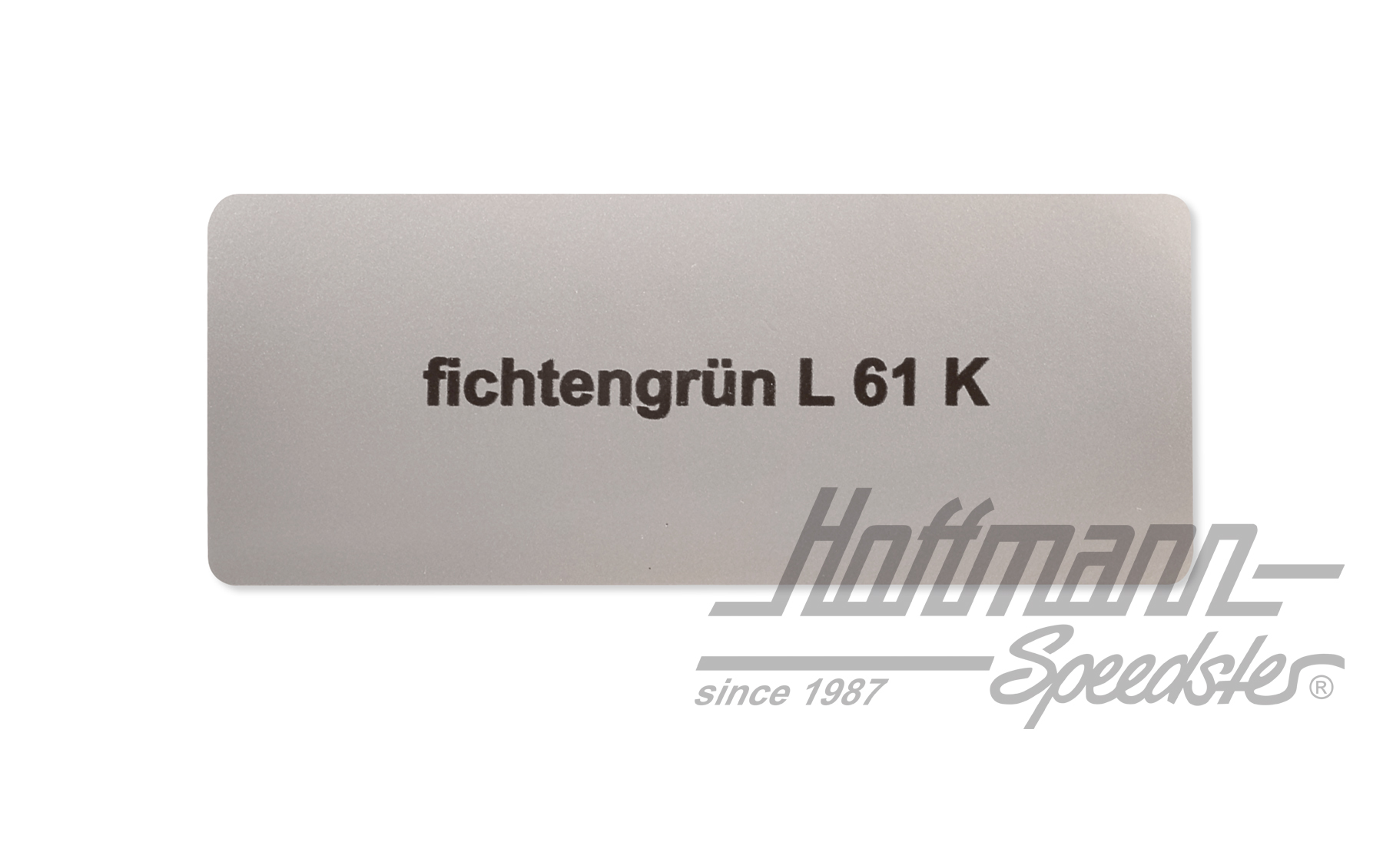 Autocollant, numéro de couleur L61K, vert épicéa | L61K | 021-0180-18