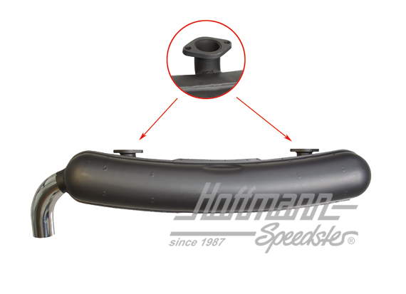 Silencieux de sport, tôle d'acier, 1x70mm, 66-73 | 92.510 | 520-3423