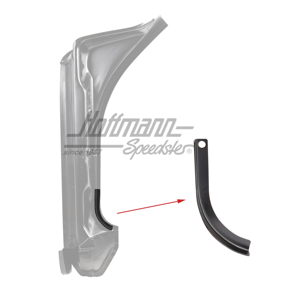 Tôle pliée, montant de porte, en bas, gauche | 901 501 305 20 | 590-0060-11