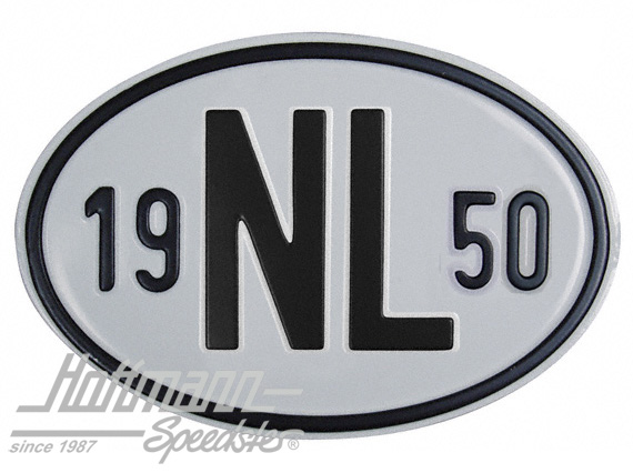 Plaque de nationalité "NL", alu, avec année "1950" |  | 020-2391-50