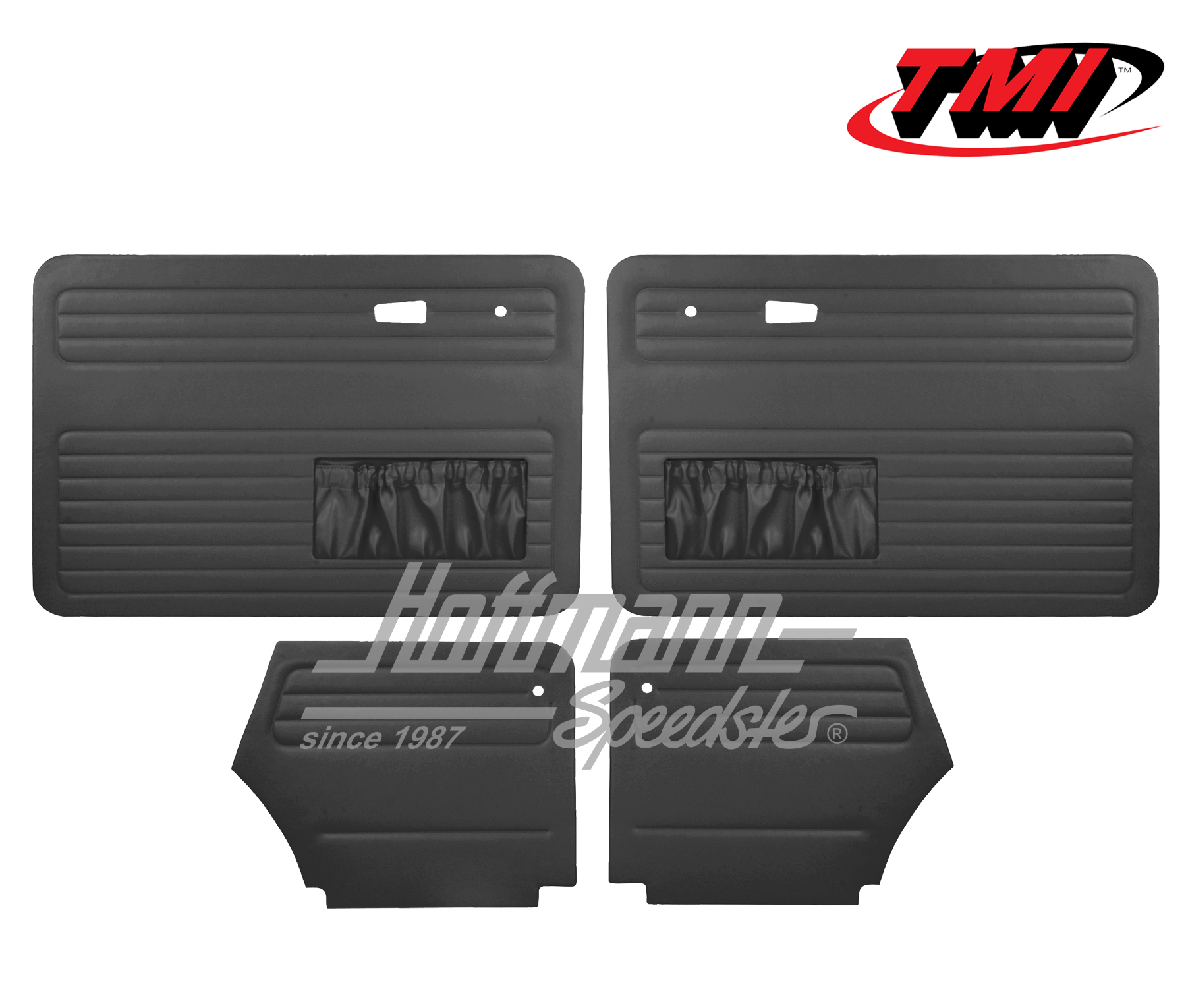 Panneaux de portes, Cox Cabriolet, 8.72-, noirs | 10-1330-11 | 055-7581