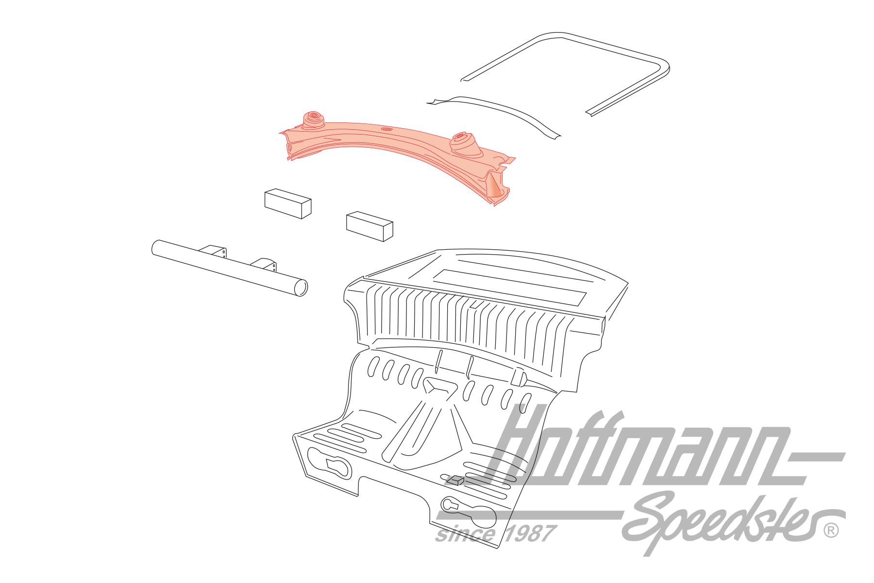 Traverse, arrière (boîte de vitesses), 911, 65-73                                                   