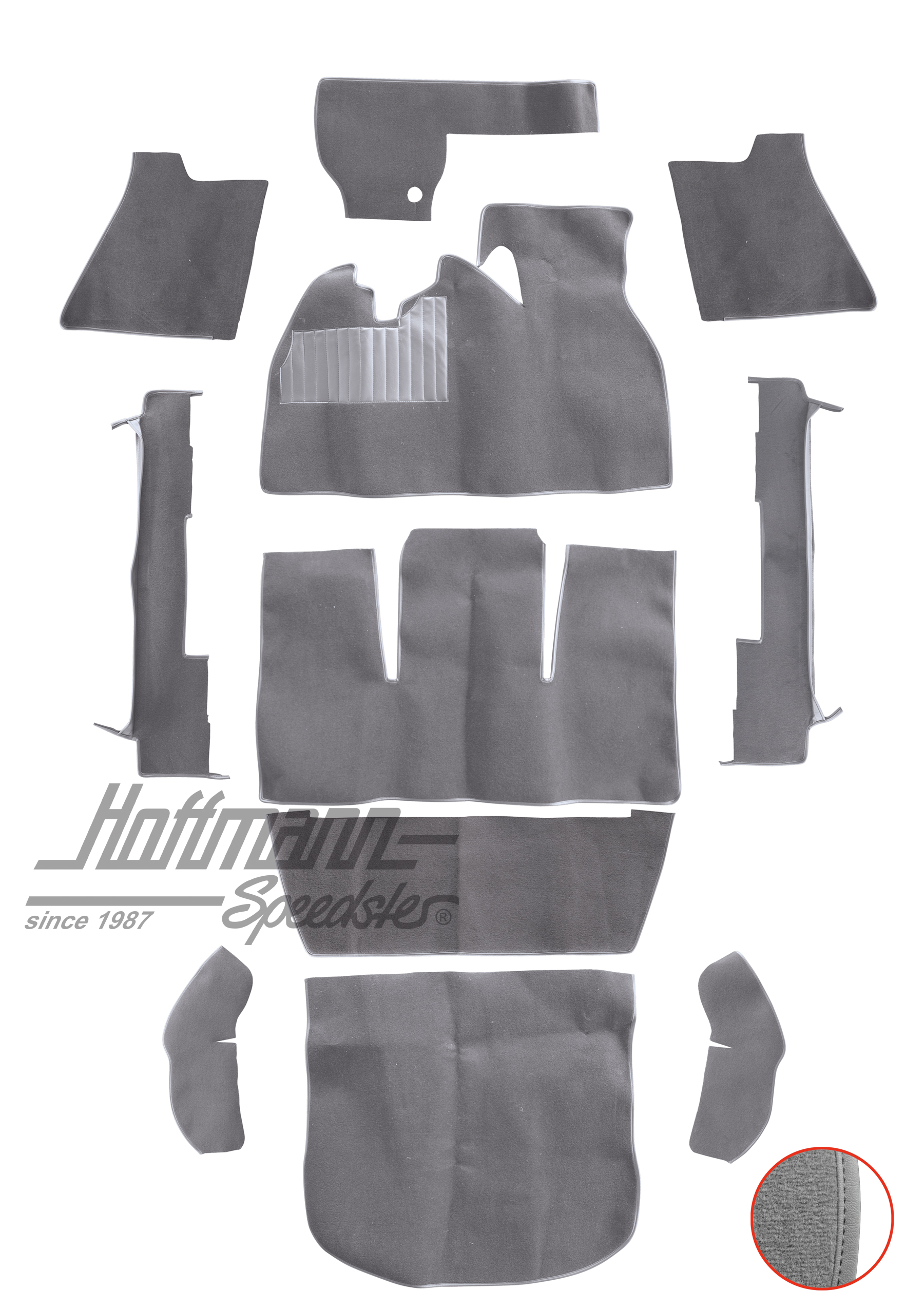 Kit moquettes, Cox Berline, 1302, gris |  | 026-5623