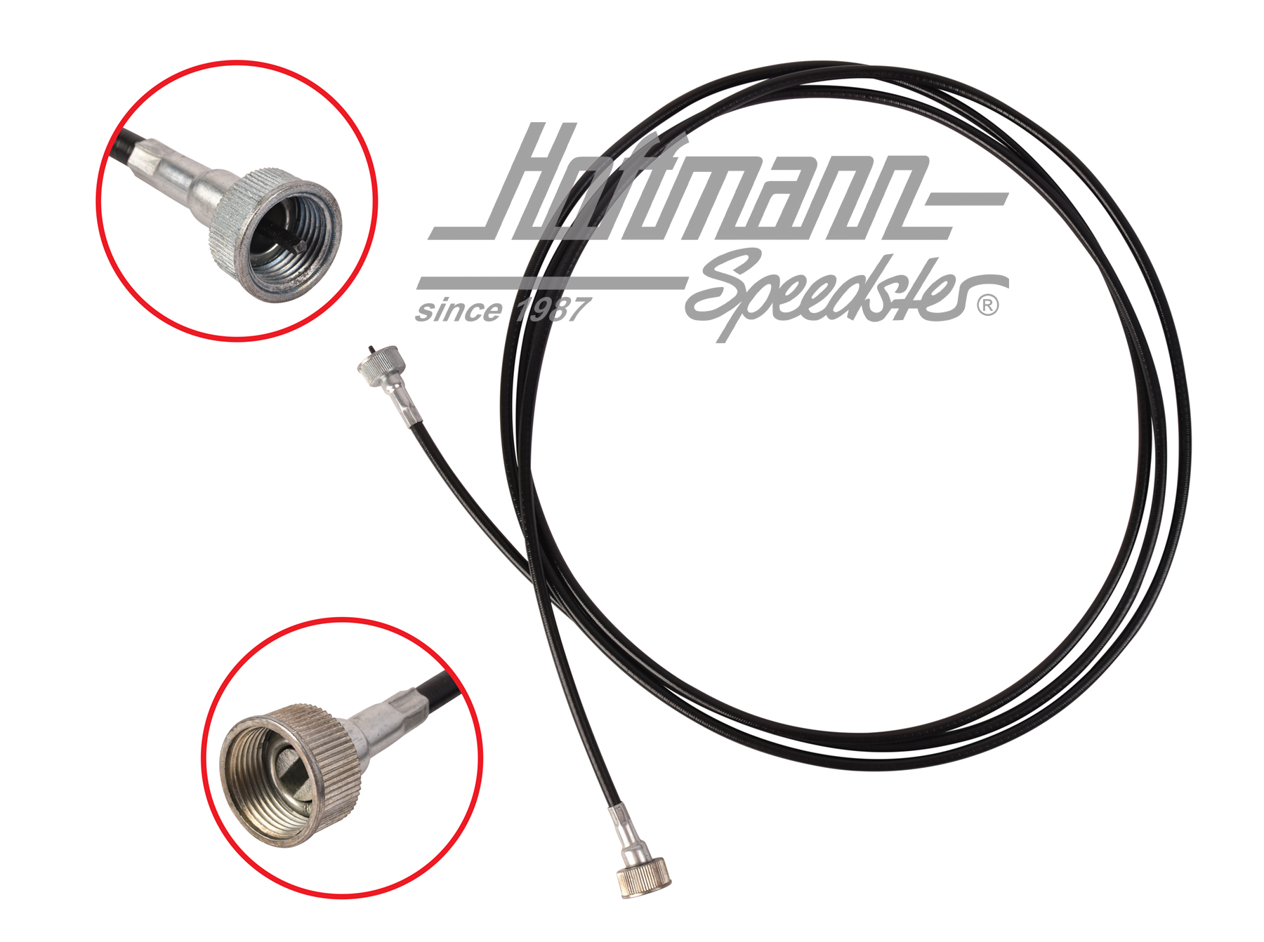 Câble de compteur de vitesse, 3530mm, Porsche 914 | 914 641 111 00 | 600-9850