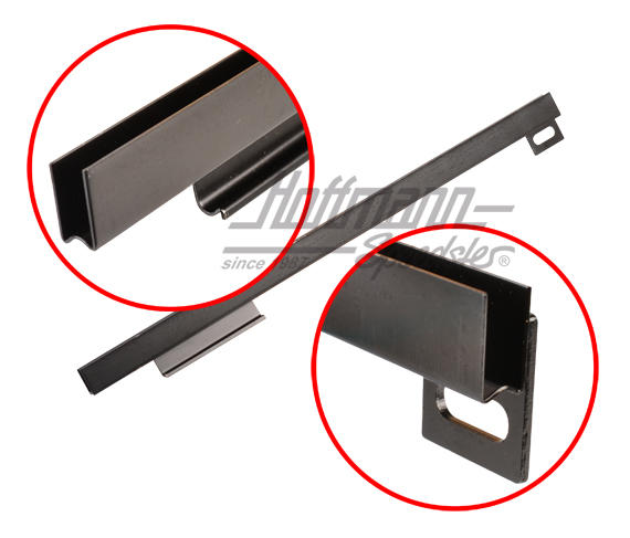 Rail de lève-vitre, 356 A/B/C, Cabriolet, gauche                                                    