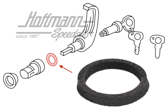 Joint annulaire, poignée de porte coulissante, extérieur, -7.73 | 211 843 715 | 090-6159-06