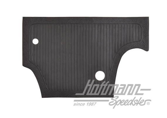 Tapis caoutchouc, cloison pédalier, 59-65, noir | 113 863 107 | 020-5453