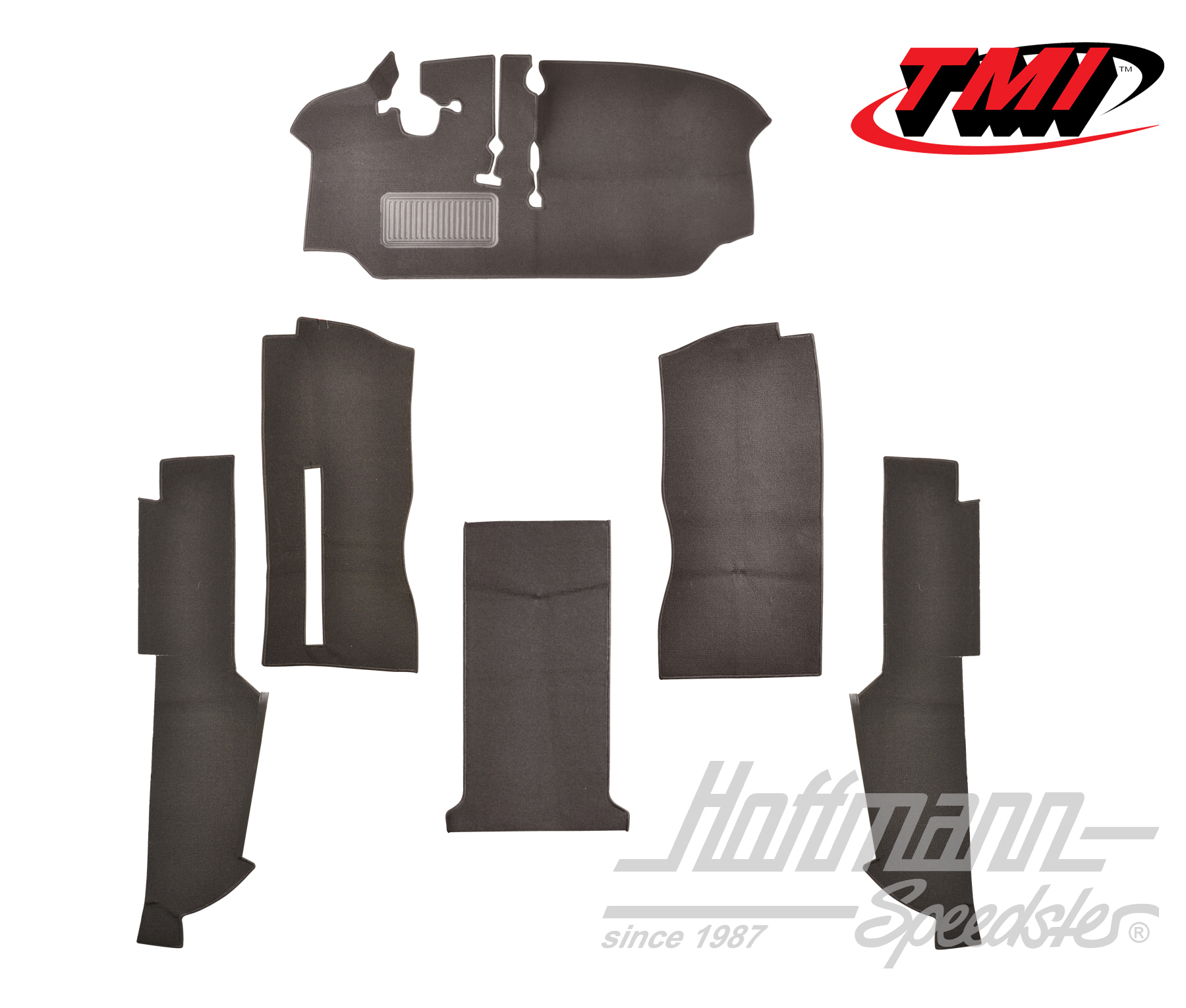 Kit moquettes, cabine, Bus T2, 8.72-, gris | 34-F2126-407 | 098-0033