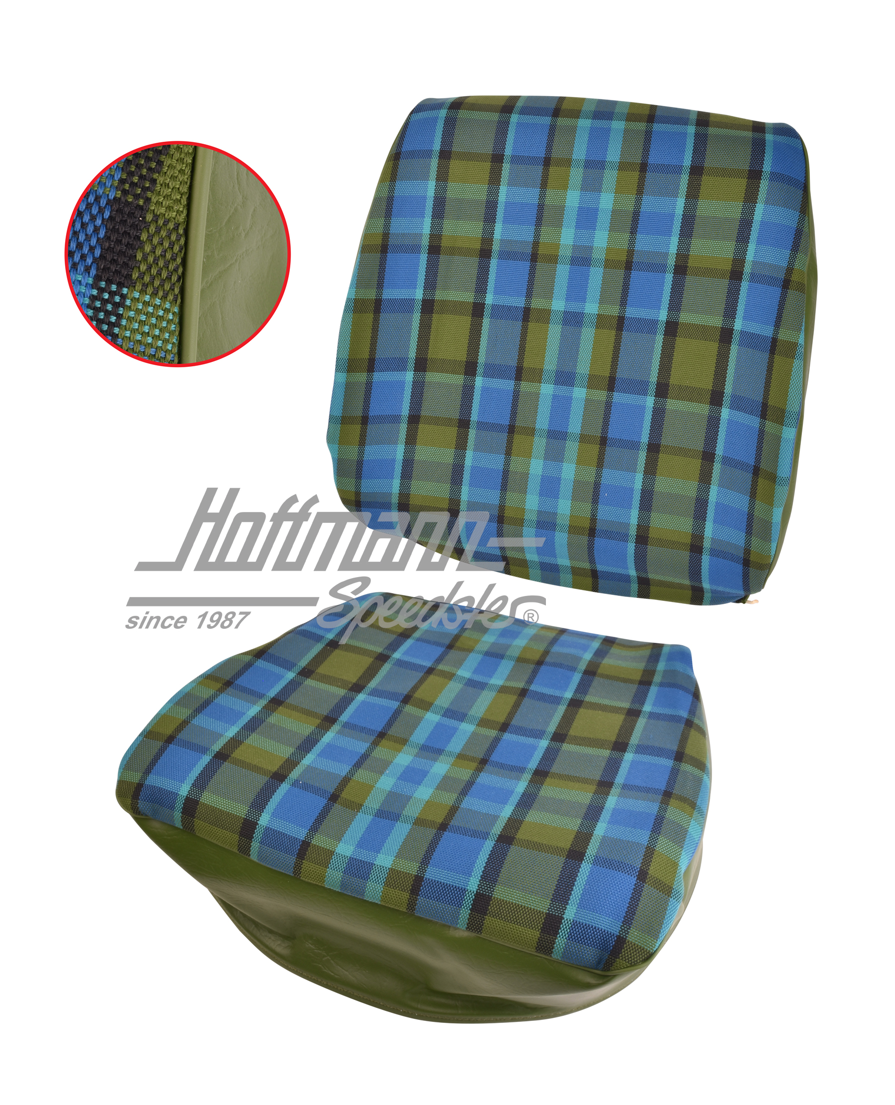 Housse de siège, Westfalia, bleu/vert, 74-79 |  | 098-0599-70