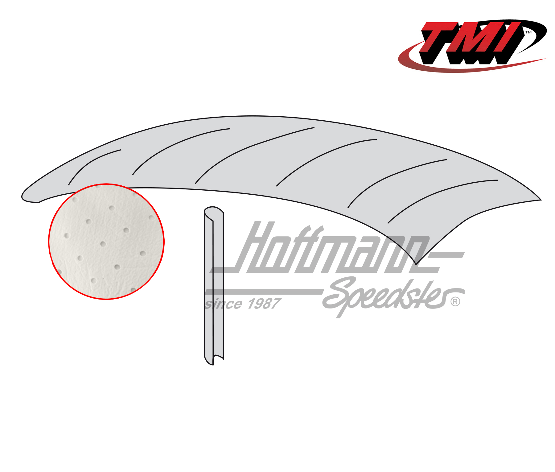 Ciel de toit, style origine, perforé, blanc cassé, 8.46-7.52 | 20-1114-44 | 055-7190-10