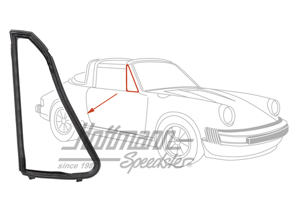 Joint de déflecteur, Targa, 65-76, droite                                                           