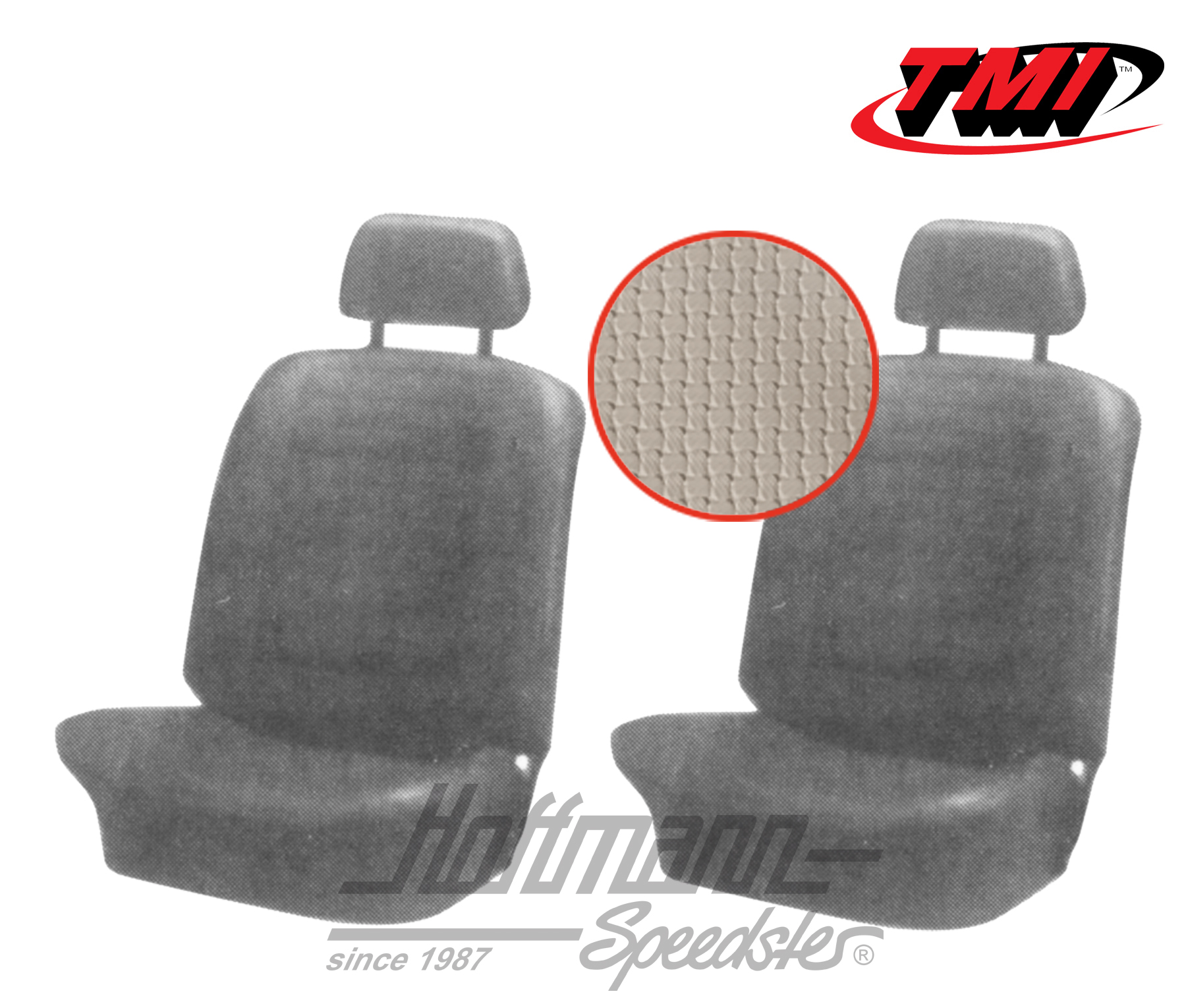 Housses de sièges, Karmann Ghia, 71-74, blanc cassé | 43-1507-05 | 066-0076-50