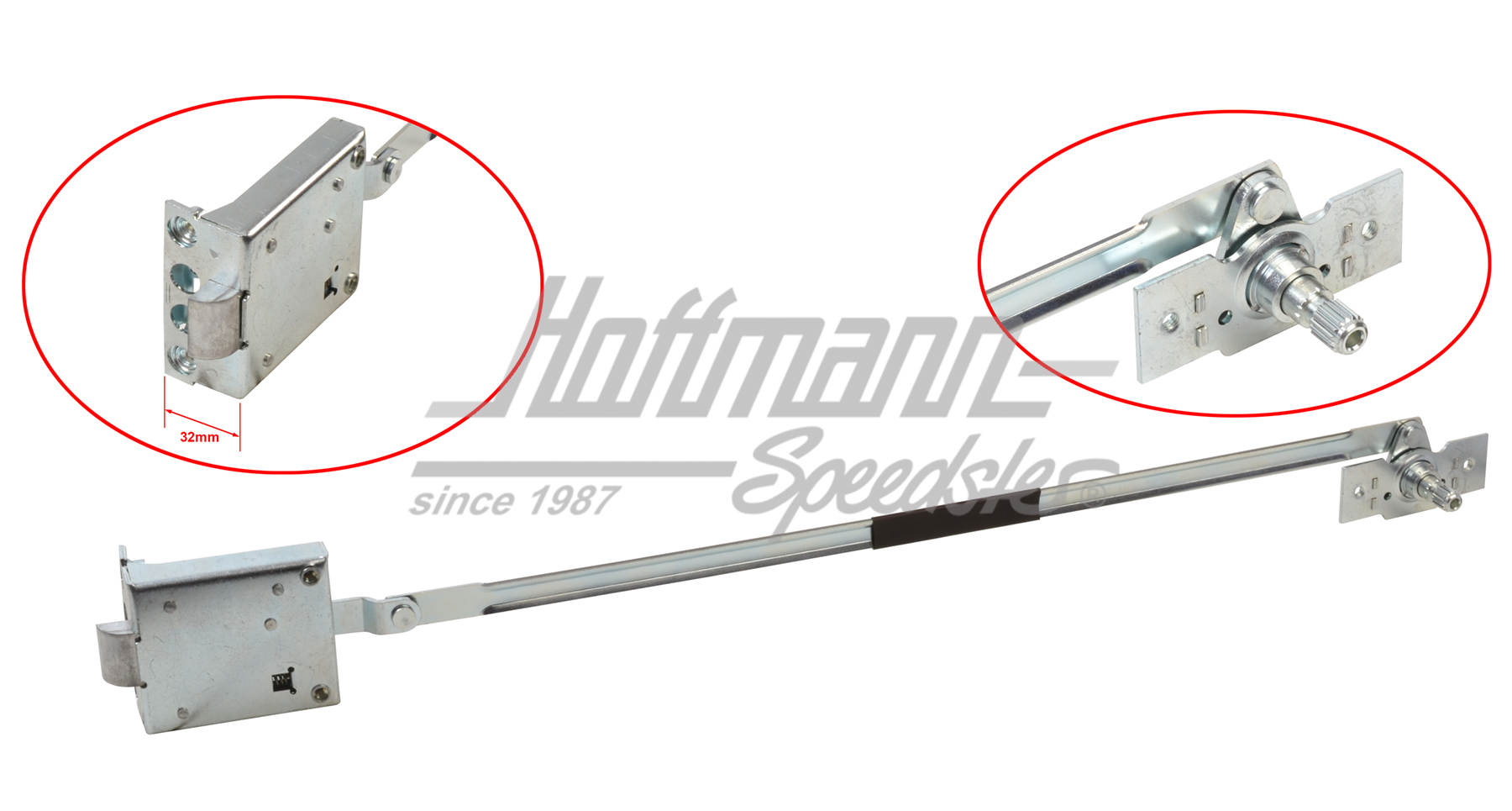 Jeu de serrure de porte, Bus T1, 12.60-12.63, droite | 211 837 016 C Satz | 089-5048-32