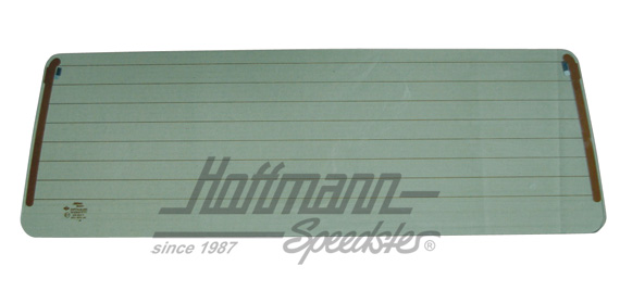 Lunette arrière, chauffable, verte, Bus T3, (cab. double) | 245 845 501 A | 380-1020
