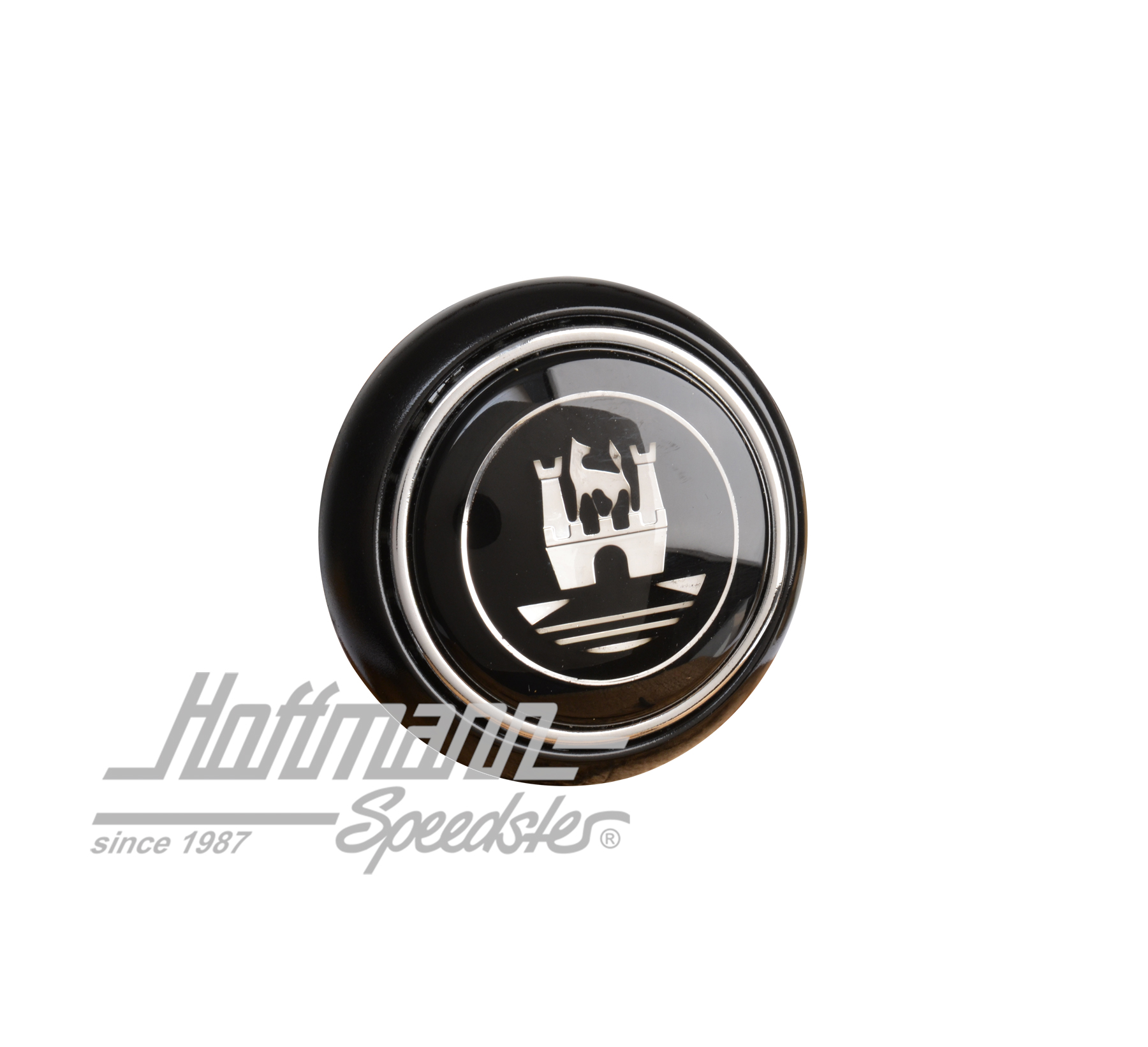 Bouton de claxon, noir/argenté, 55-67 | 211 951 669 BS | 020-1882-16