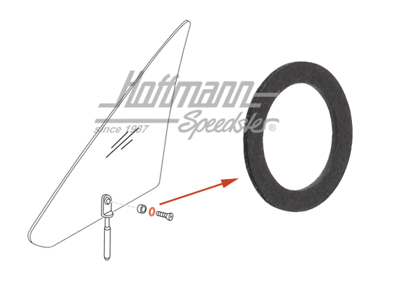 Joint, déflecteur, Golf 1/Bus T3 | 281 837 745 | 180-1270-10