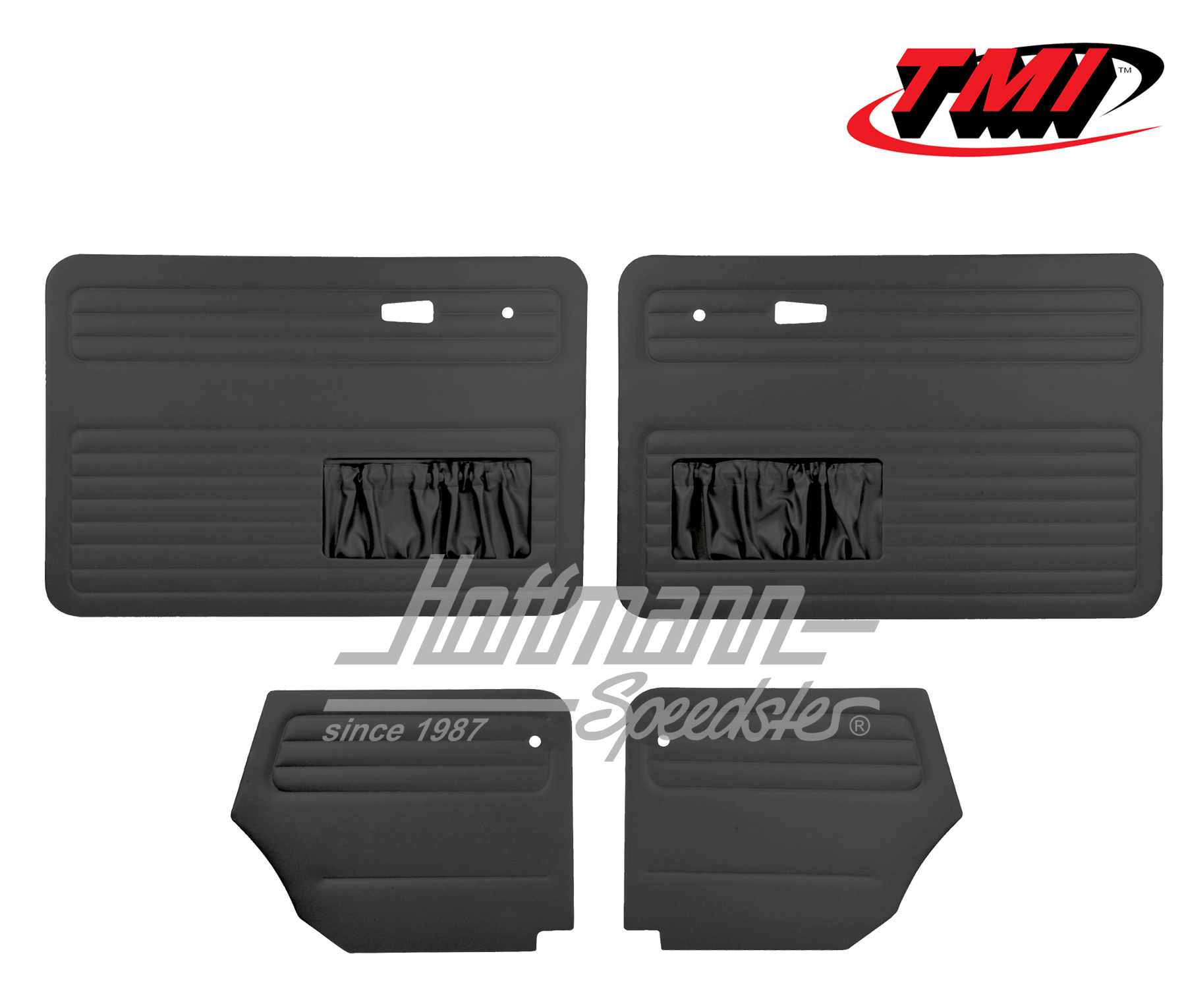 Panneaux de portes, Cox Cabriolet, 66-72, noirs | 10-1329-11 | 055-7571