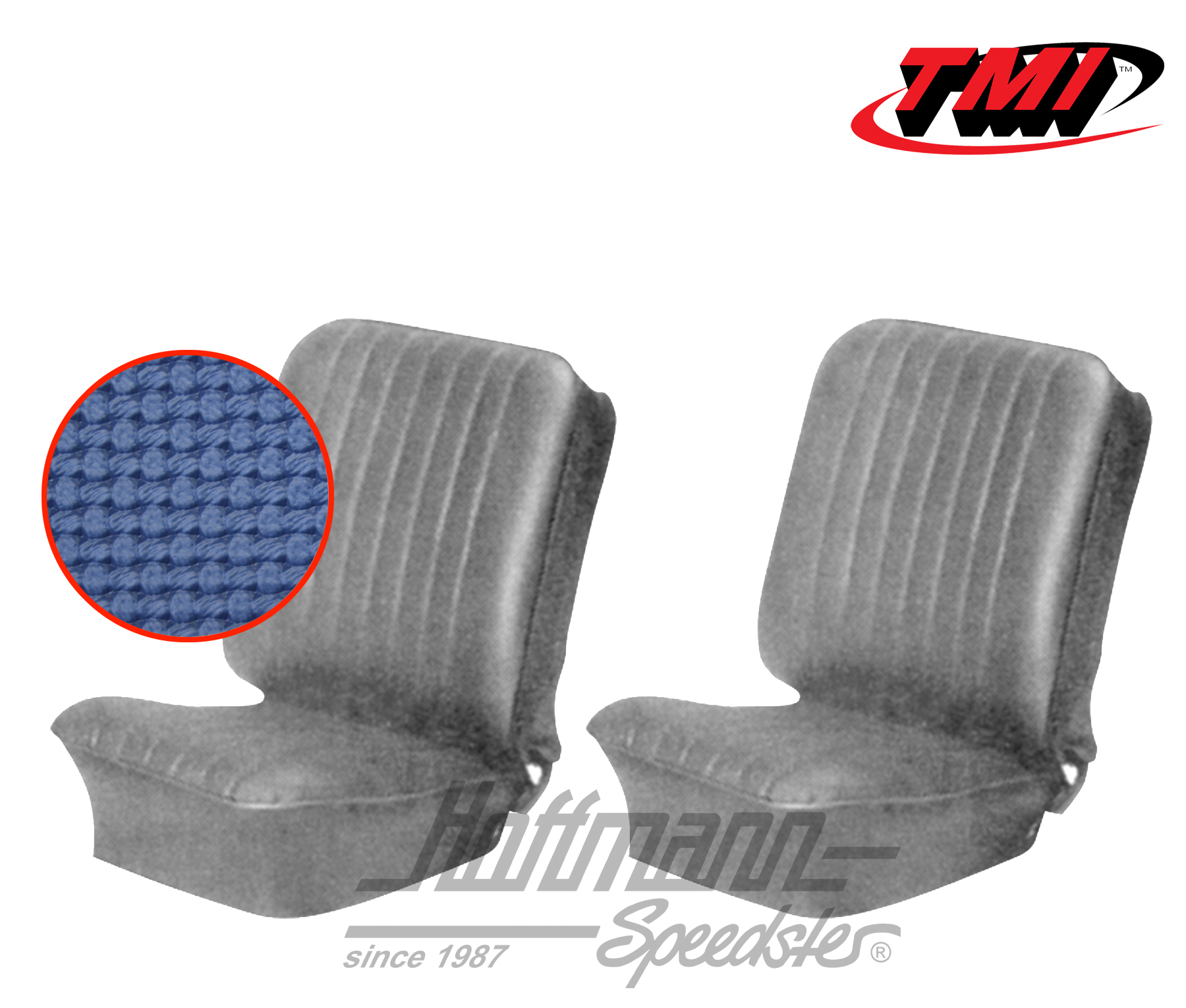 Housses de sièges, Karmann Ghia, 55-60, bleues | 43-1501-08 | 066-0065-20