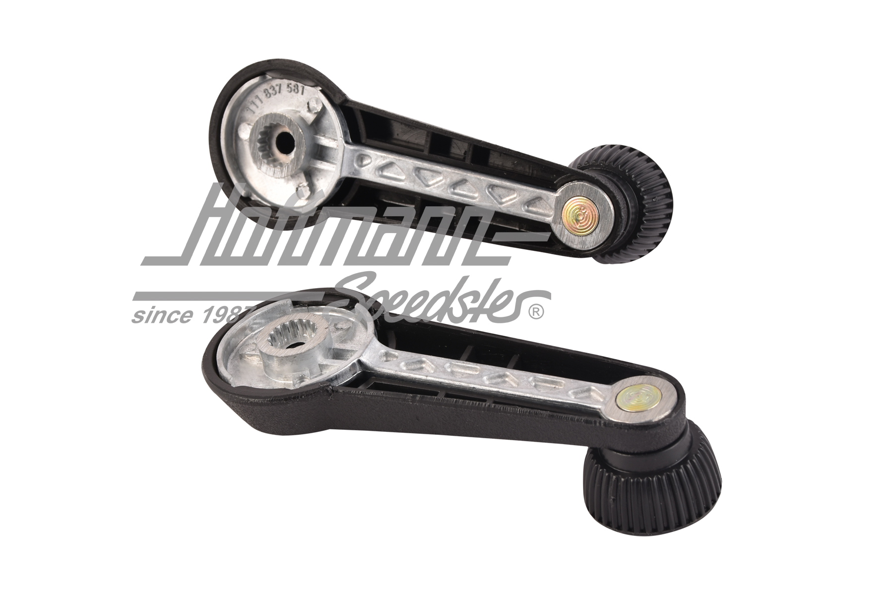 Manivelle de vitre, standard, noire                                                                 