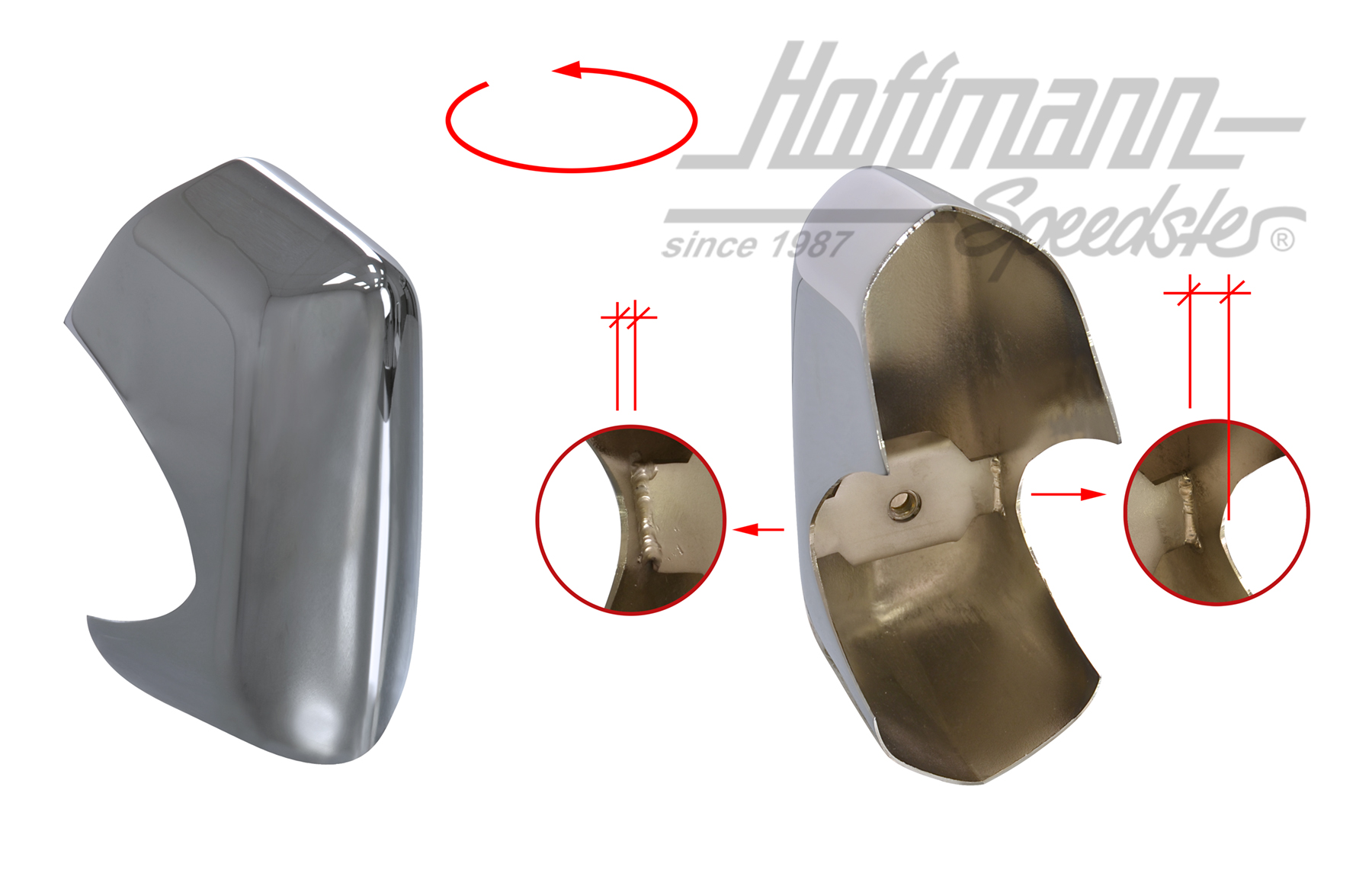 Butoir de pare-chocs, avant droite / arrière gauche | 141 707 156 E | 060-6500-27