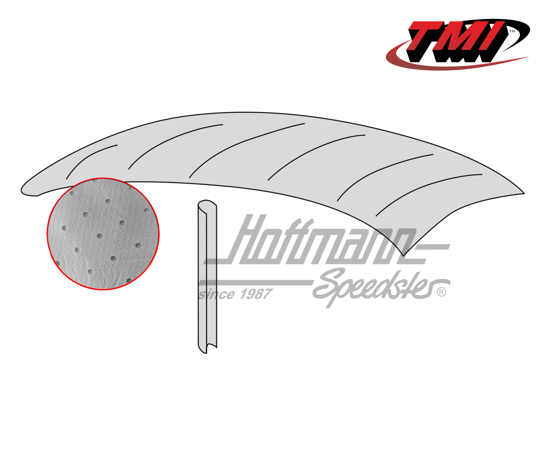 Ciel de toit, style origine, perforé, gris, 8.46-7.52 | 20-1114-46 | 055-7190-30