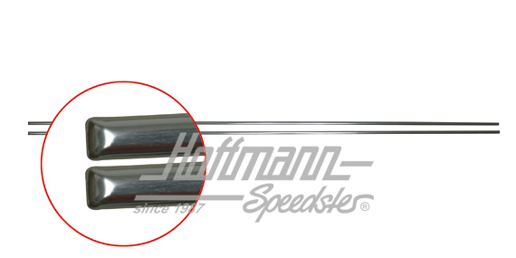 Baguettes de bas de marche, Golf Caddy, argentées | 179 853 555 A | 180-1192