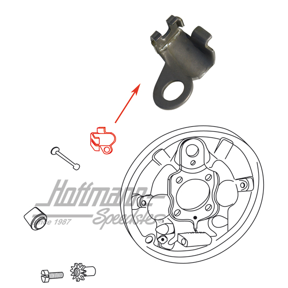 Tôle de fixation, câble de frein, droite, 10.57- | 113 609 637 | 020-4099-08