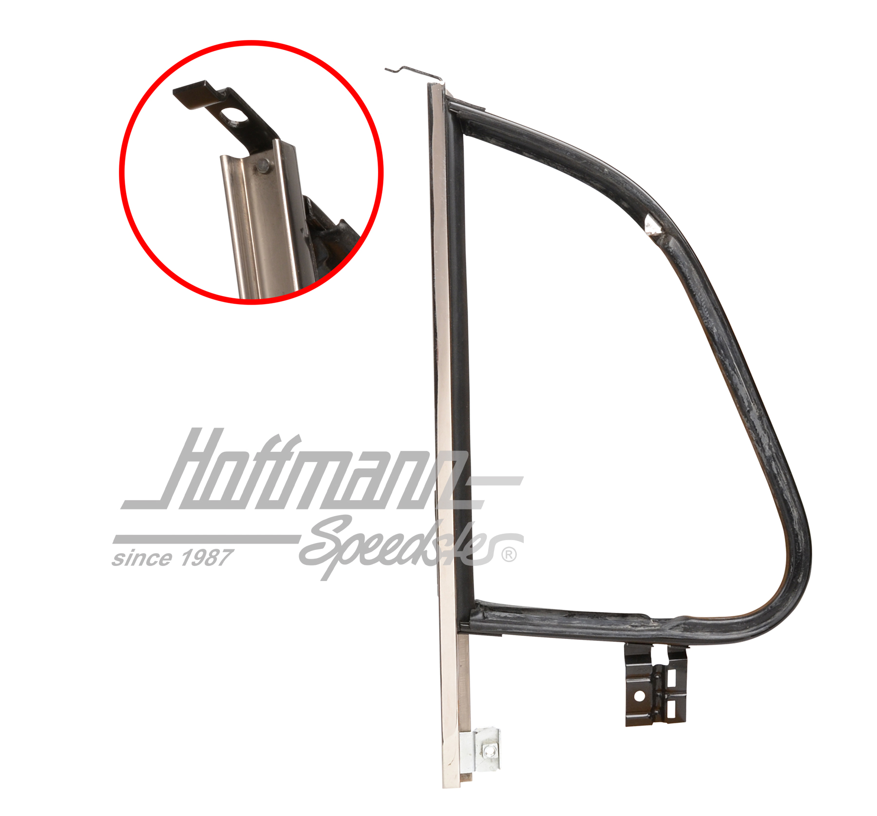 Cadre de déflecteur, 8.67-, droite, chromé | 113 837 406 E | 020-5192-02