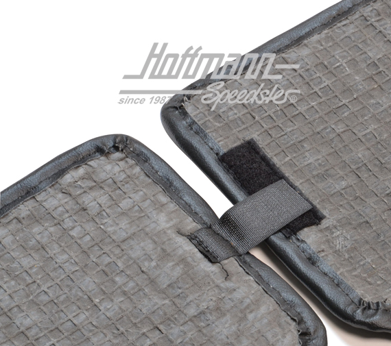 Tapis de sol, en coco, .59-.65, bleu/noir                                                           