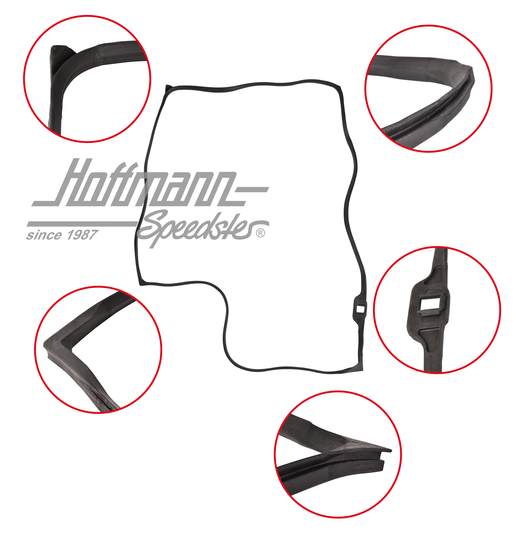 Joint de porte, Bus T2, 8.67-7.79 gauche | 211 831 721 D | 090-6101