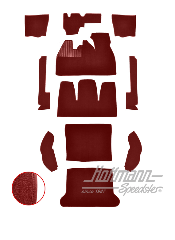 Kit moquettes, Cox Berline, 8.61-7.68, rouge |  | 026-5426