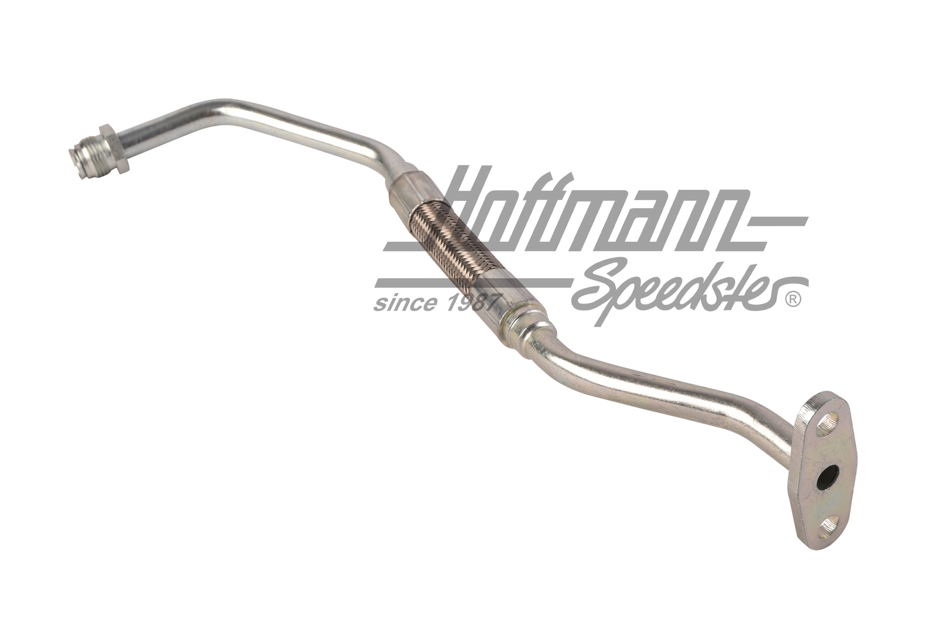 Conduite de retour d'huile avec tuyau flexible, turbocompresseur                                    