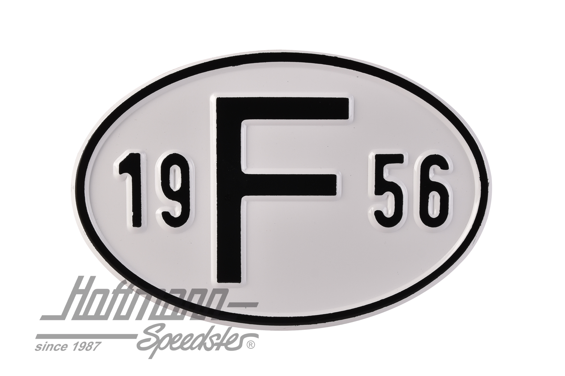 Plaque de nationalité "F", alu, avec année "1956" |  | 020-2399-56