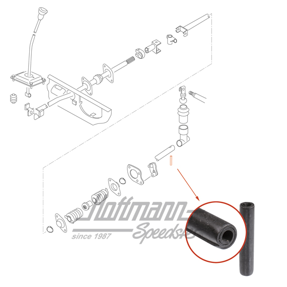 Broche de serrage, levier sélecteur, Bus T3, 82-92 | N  023 331 1 | 315-1512-10