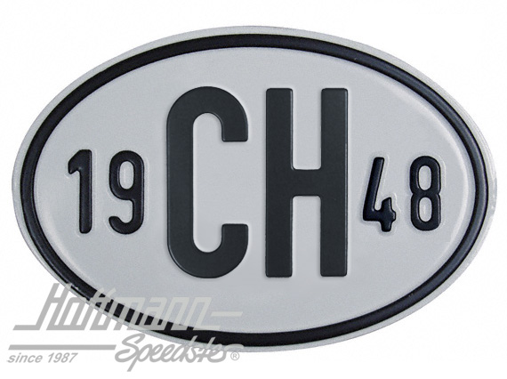 Plaque de nationalité "CH", alu, avec année "1948" |  | 020-2401-48