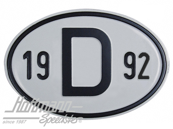 Plaque de nationalité "B", alu, avec année "1947" |  | 020-2397-47